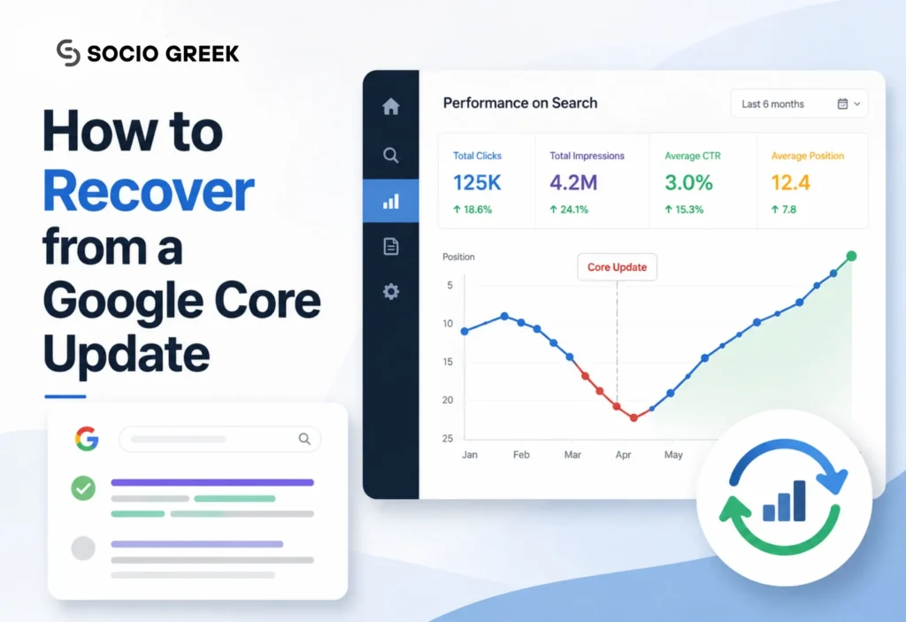 recover from a google core update